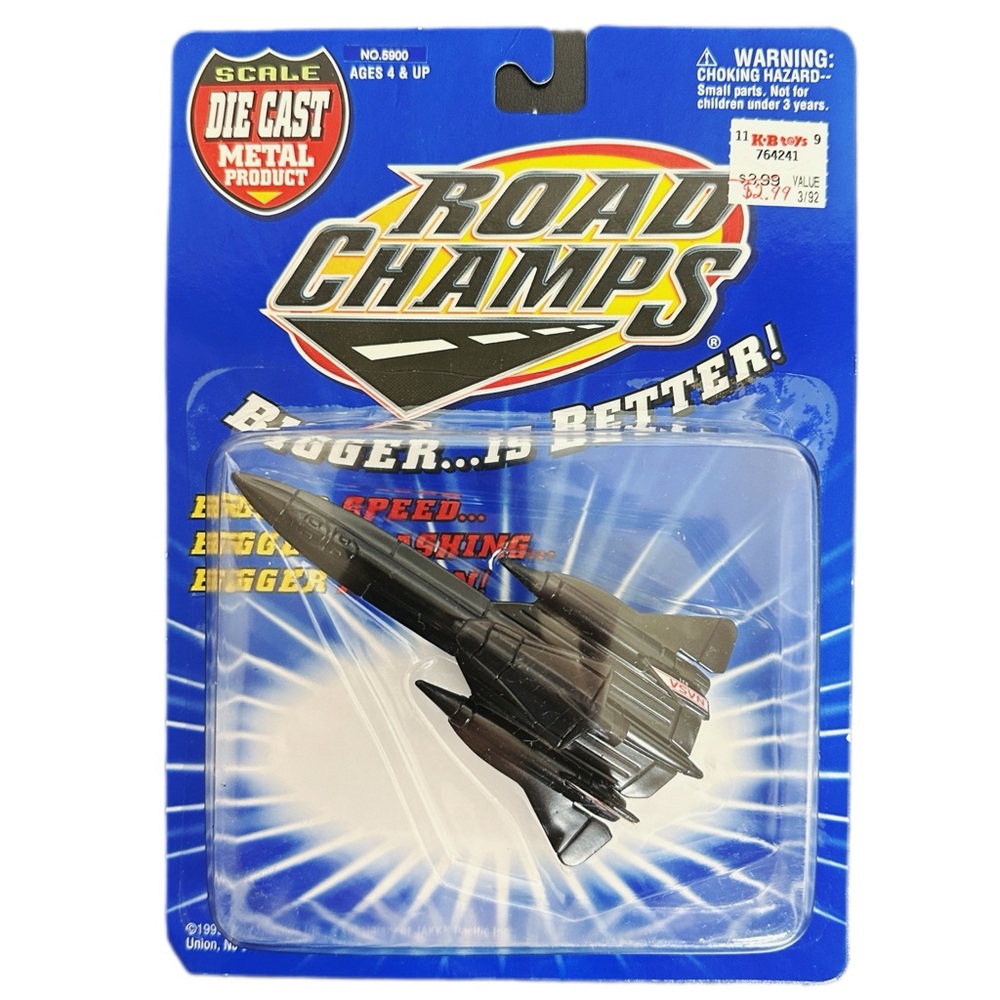 Vintage Road Champs NASA 831 Blackbird PLANE 1:43 SCALE DIE-CAST METAL 1999 New!